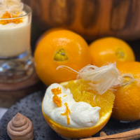 Orange Panna Cotta in season on ABC Radio