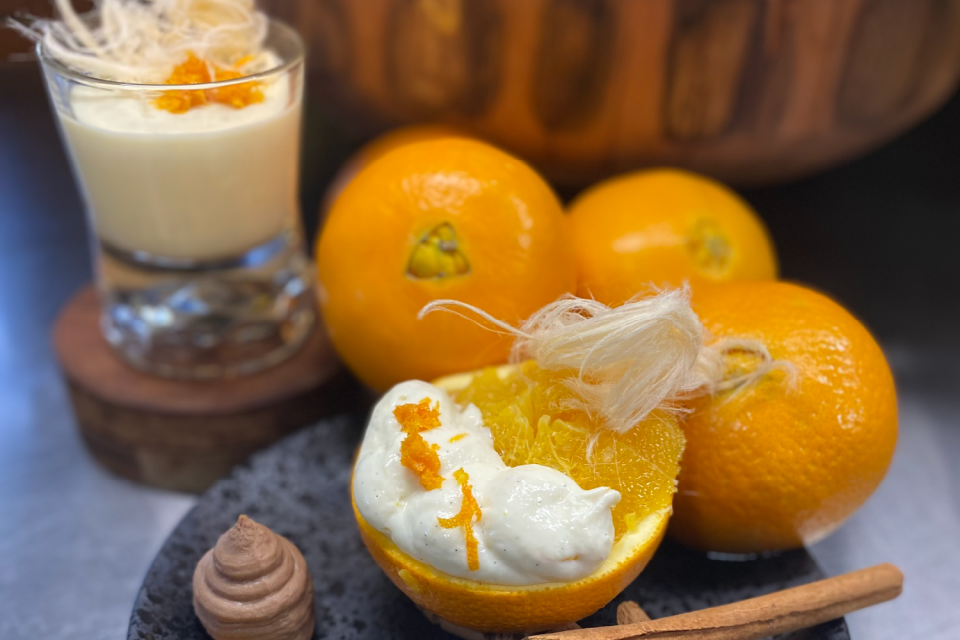 Orange Panna Cotta in season on ABC Radio